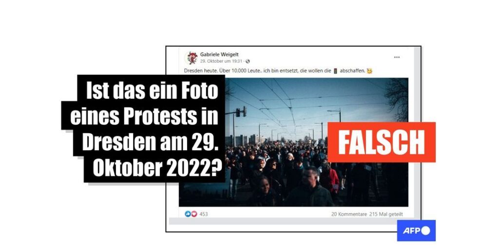 Dieses Foto zeigt keine aktuelle Demo in Dresden, es ist von März 2022 - Featured image