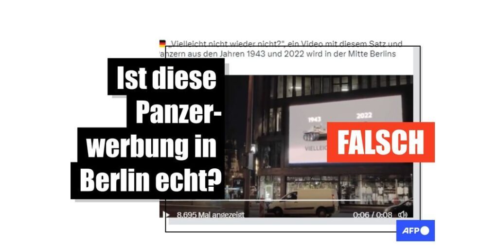 Diese Berliner Werbetafel zeigte keine Panzerwerbung - Featured image