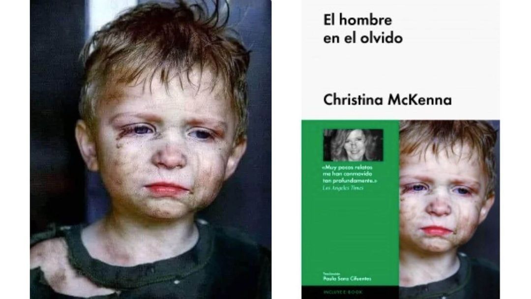 Das auf Facebook geteilte Foto (links) ist identisch mit dem Foto auf dem Buch „El hombre en el olvido“ (rechts), das 2013 veröffentlicht wurde