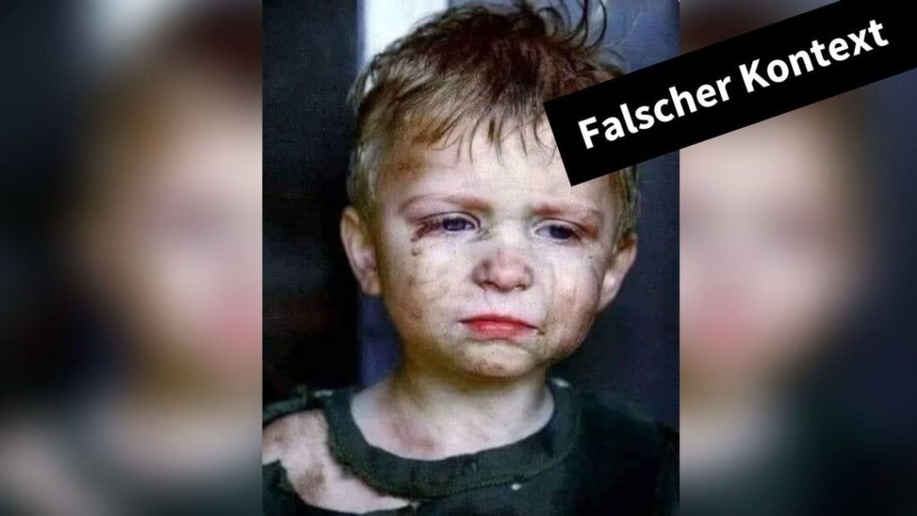 Nein, dieses Foto zeigt kein Kind, das einen russischen Angriff überlebte - Featured image