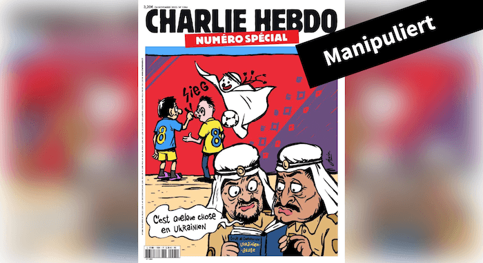 Ukrainische Nazis bei der Fußball-WM? Charlie-Hebdo-Cover gefälscht - Featured image
