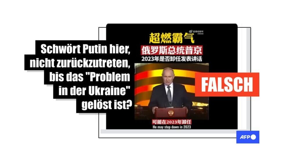 Die Untertitel in diesem Video einer Rede Putins zur Ukraine sind falsch - Featured image