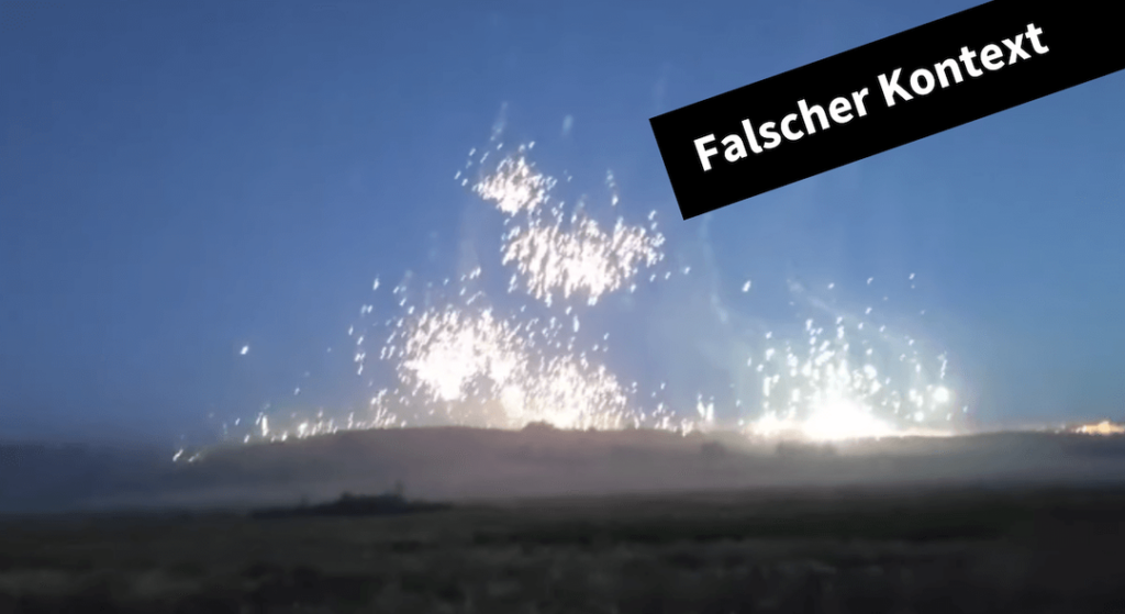 Dieses Video zeigt keinen aktuellen Thermit-Angriff auf die Ukraine - Featured image