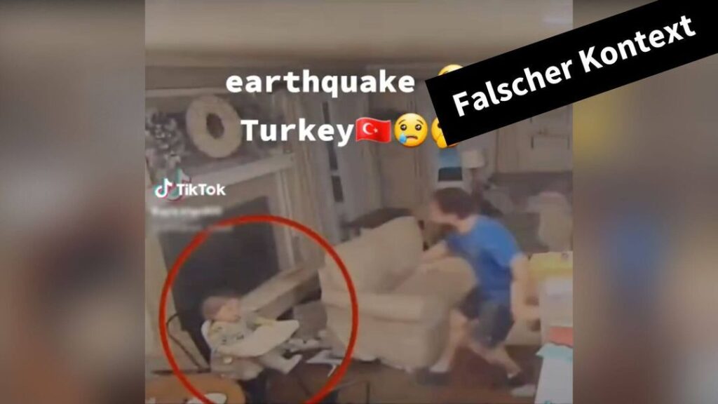 Video zeigt Flucht während eines Erdbebens – stammt aber nicht aus der Türkei - Featured image