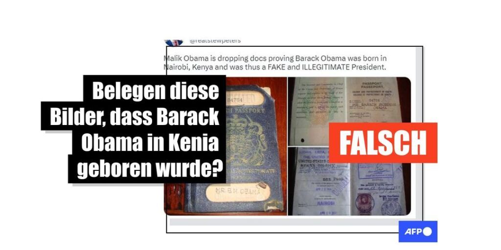 Dieser Reisepass belegt nicht, dass Barack Obama in Kenia geboren wurde - Featured image