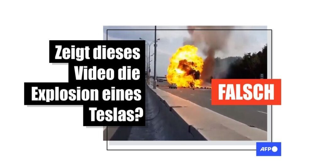 Dieses Video zeigt eine Gas-Explosion in Russland, keinen explodierenden Tesla - Featured image