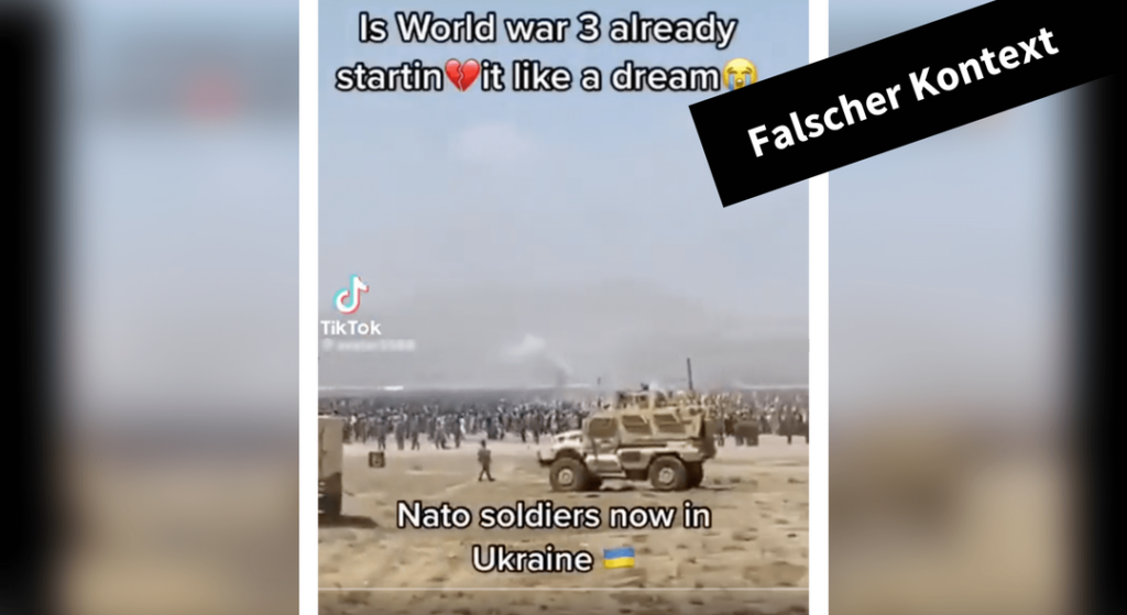Nein, dieses Video zeigt keine Nato-Soldaten in der Ukraine - Featured image