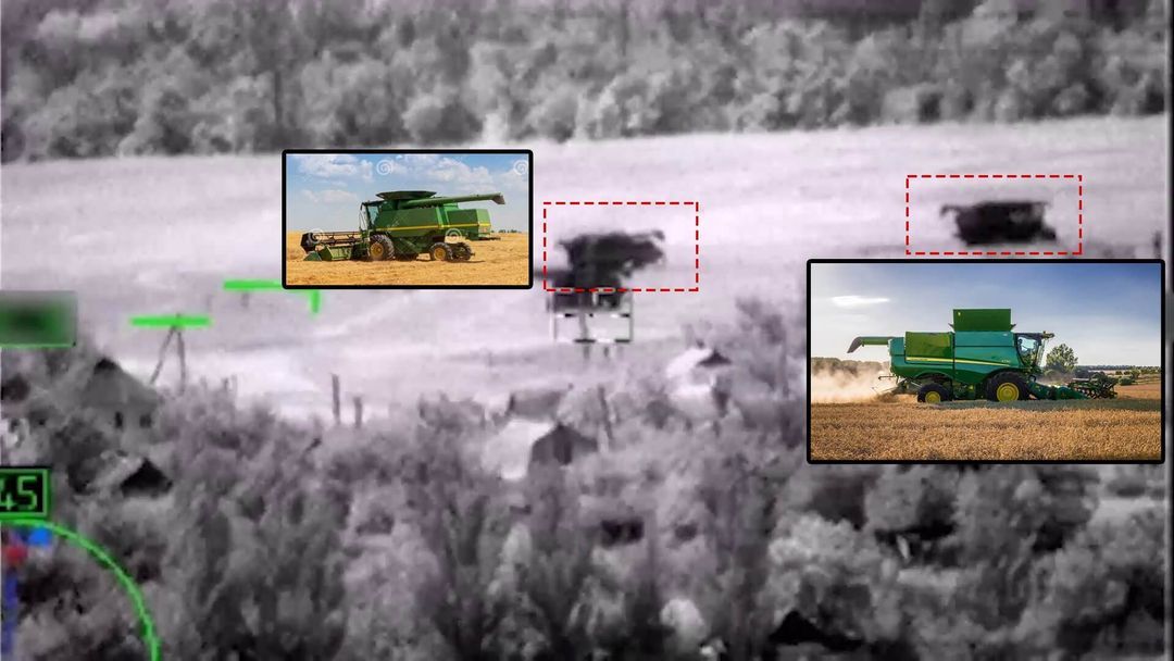 OSINT-Recherchen in Sozialen Netzwerken zeigen, dass im Videomaterial keine Panzer zu sehen sind, sondern landwirtschaftliche Maschinen