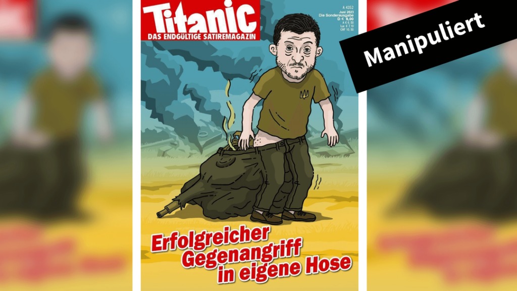 Dieses Titanic-Cover über die ukrainische Gegenoffensive ist gefälscht - Featured image