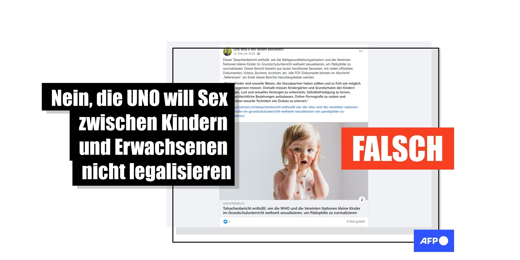 Die UNO forderte nicht die Legalisierung von Sex mit Kindern
