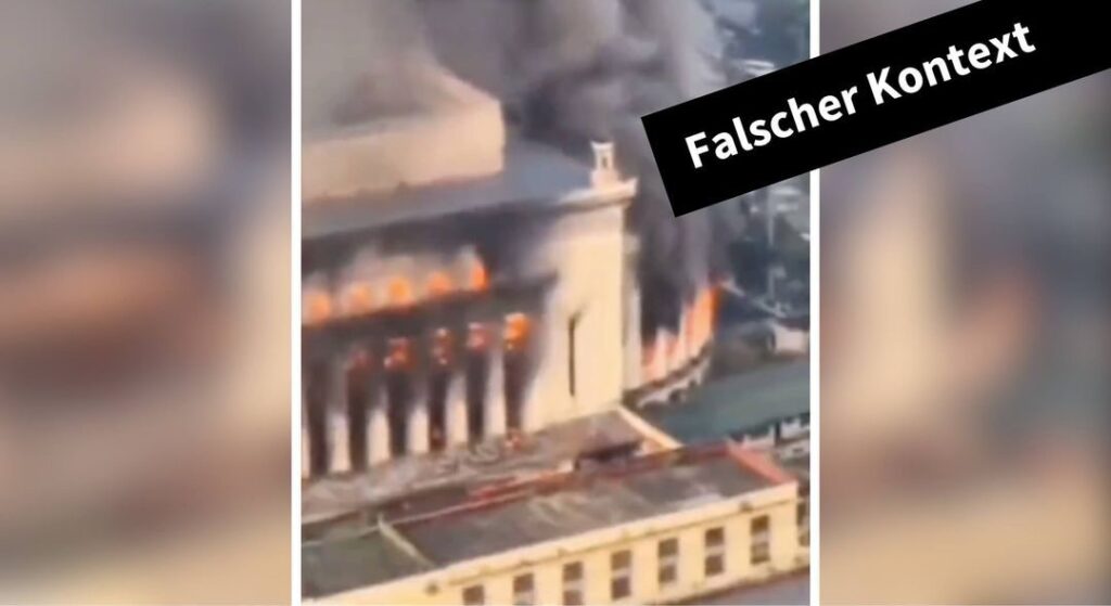 Brennendes Gebäude: Nein, dieses Video zeigt nicht die Alcazar-Bibliothek in Marseille - Featured image