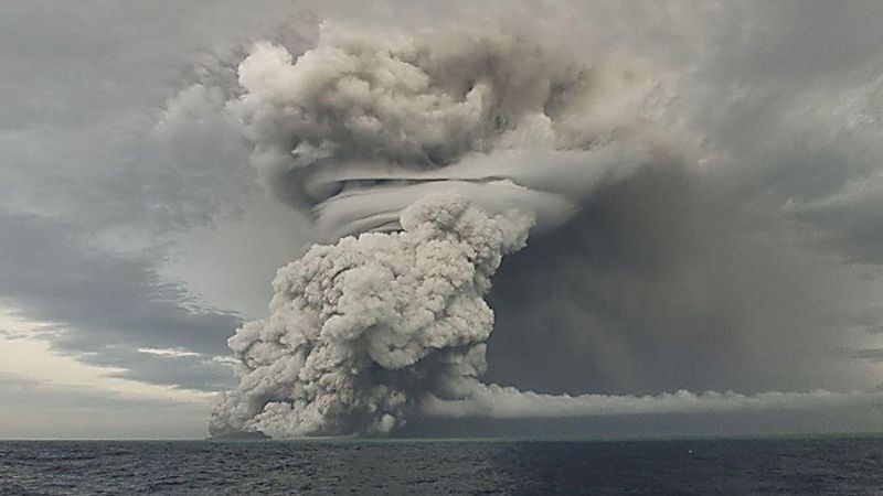 Vulkanausbruch im Südpazifik wurde der Öffentlichkeit nicht verschwiegen - Featured image