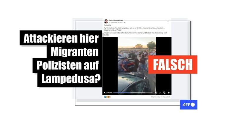 Dieses Video von Gewalt gegen Polizeibeamte wurde nicht auf Lampedusa gedreht - Featured image