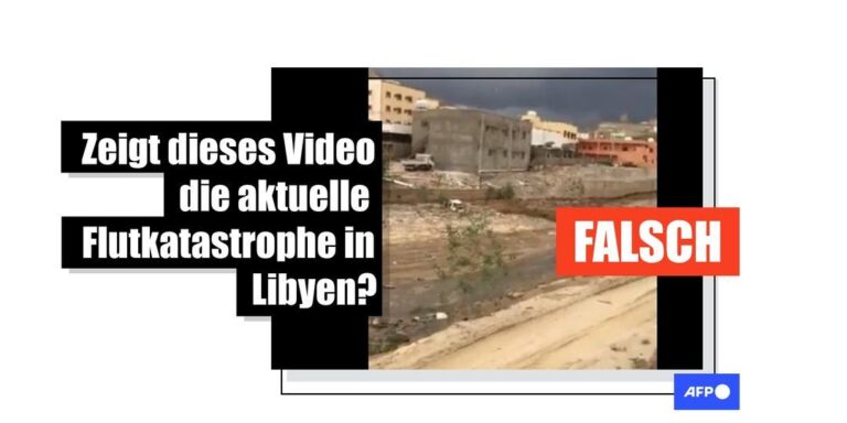 Dieses Video einer Flutwelle ist alt und stammt aus Saudi-Arabien, nicht aus Libyen - Featured image