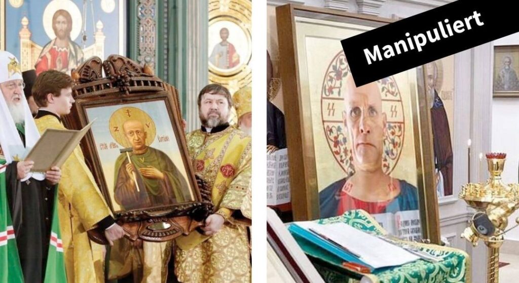 Tote Wagner-Figuren als Heilige? Manipulierte Bilder von Prigoschin und Utkin werden für echt gehalten - Featured image