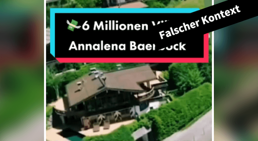 Tausendfach geteiltes Foto: Nein, diese Villa gehört weder Baerbock, noch steht sie bei Wien - Featured image