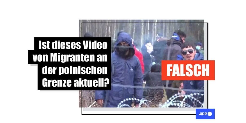 Dieses Video von Migranten an der polnischen Grenze stammt aus dem Jahr 2021 - Featured image