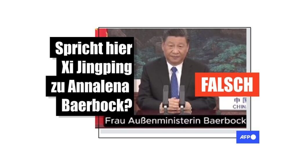 Dieses Video, in dem der chinesische Staatschef Annalena Baerbock kritisiert, ist falsch übersetzt - Featured image