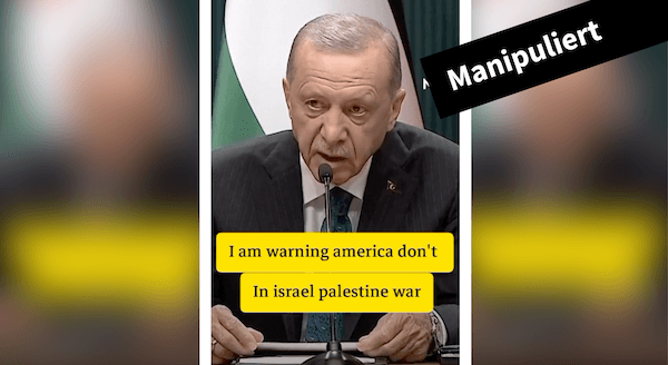 Falsch übersetzt: Erdoğan warnt die USA in diesem Video nicht, sich vom Krieg im Nahen Osten fernzuhalten - Featured image