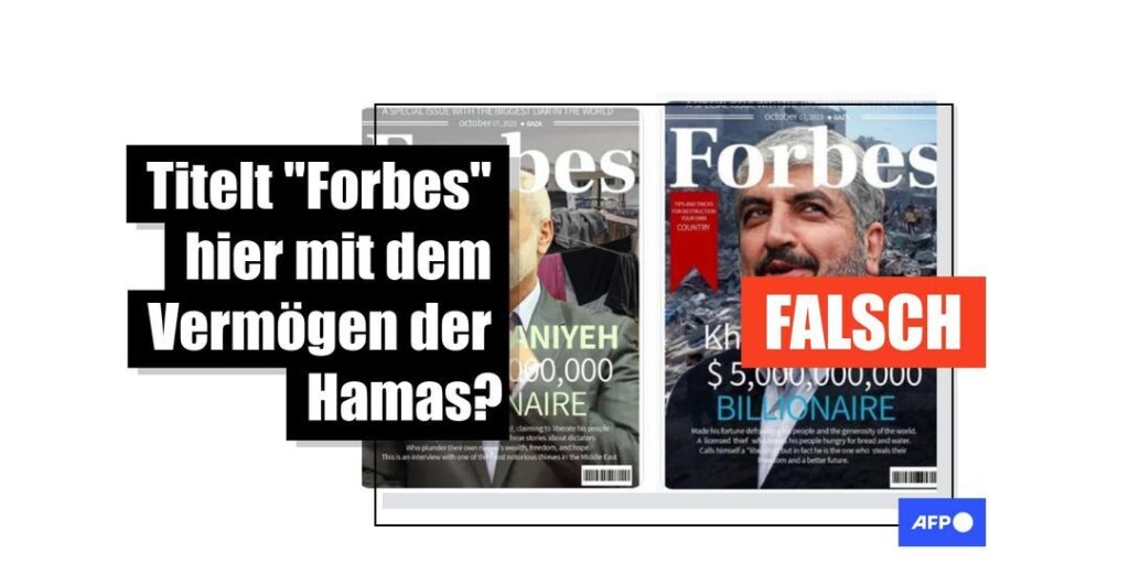 Diese "Forbes"-Titelbilder zu Hamas-Führern sind gefälscht - Featured image