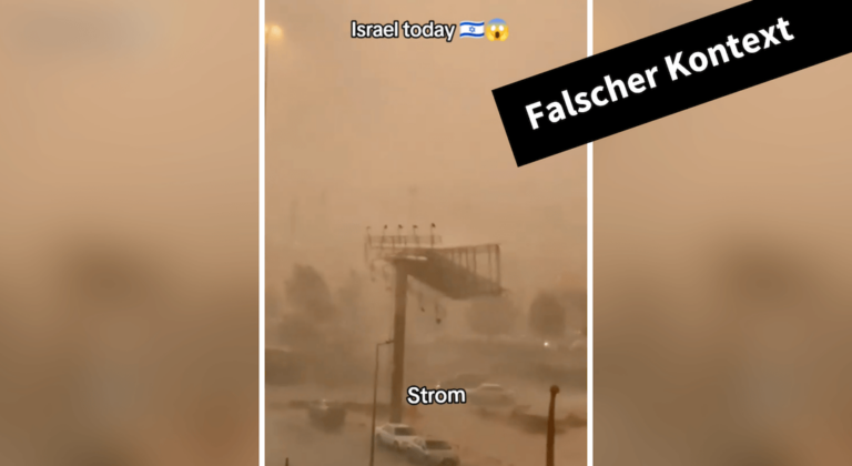 Hetze unter Video: Nein, dieser Sturm wütete nicht in Israel - Featured image