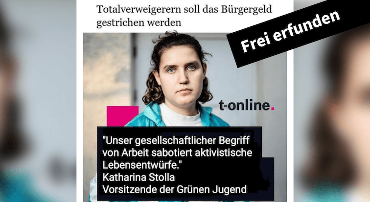 Falsches Zitat von Grünen-Politikerin Katharina Stolla zum Bürgergeld in Umlauf - Featured image