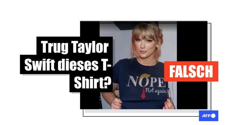 Foto von Taylor Swift in Anti-Trump-Shirt ist gefälscht - Featured image