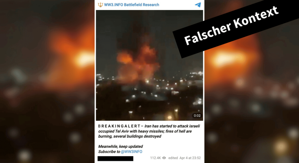 Ukraine statt Israel: Video zeigt keinen Luftangriff in Tel Aviv, sondern in Sewastopol - Featured image
