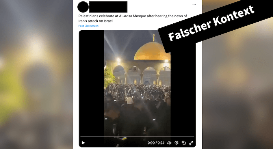 Video von Menschenmenge auf dem Tempelberg entstand vor Irans Angriff auf Israel - Featured image