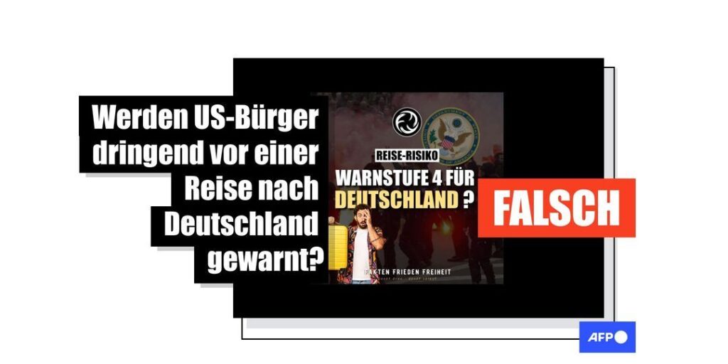 Die Reisewarnung für Deutschland wurde von US-Behörden nicht auf die höchste Stufe gesetzt - Featured image