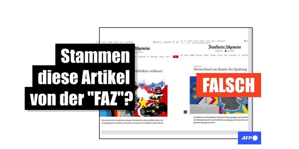 "FAZ"-Artikel mit prorussischen Botschaften sind gefälscht - Featured image