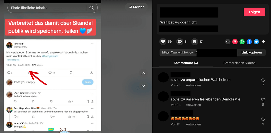 tiktok-beitrag-europawahl-angeblicher-wahlbetrug