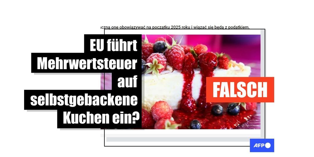 Nein, die EU führt keine neue „Kuchensteuer“ ein