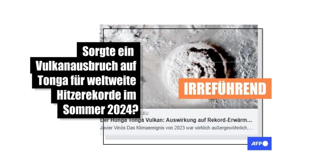 Rekordhitze im Jahr 2024 liegt nicht an Vulkanausbruch - Featured image