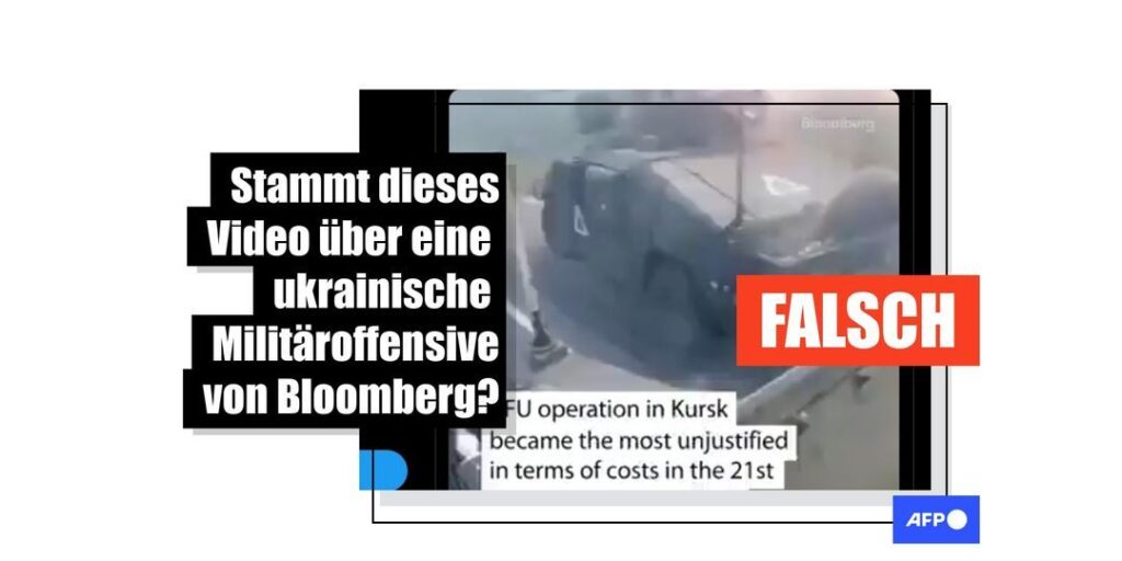 In diesem Video zum Ukrainekrieg wird die Nachrichtenagentur Bloomberg imitiert - Featured image