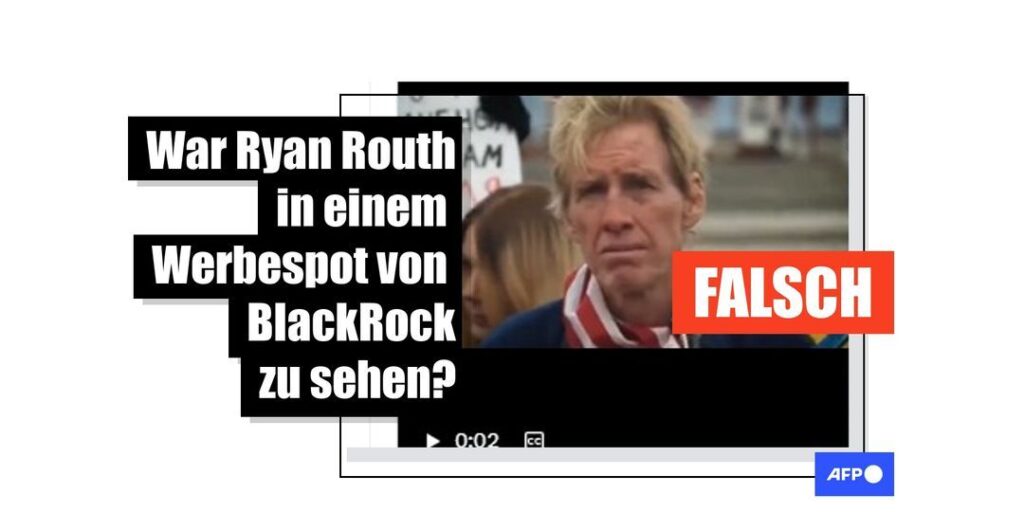 Der mutmaßliche Trump-Attentäter Routh war nicht in einem Werbespot von BlackRock zu sehen - Featured image