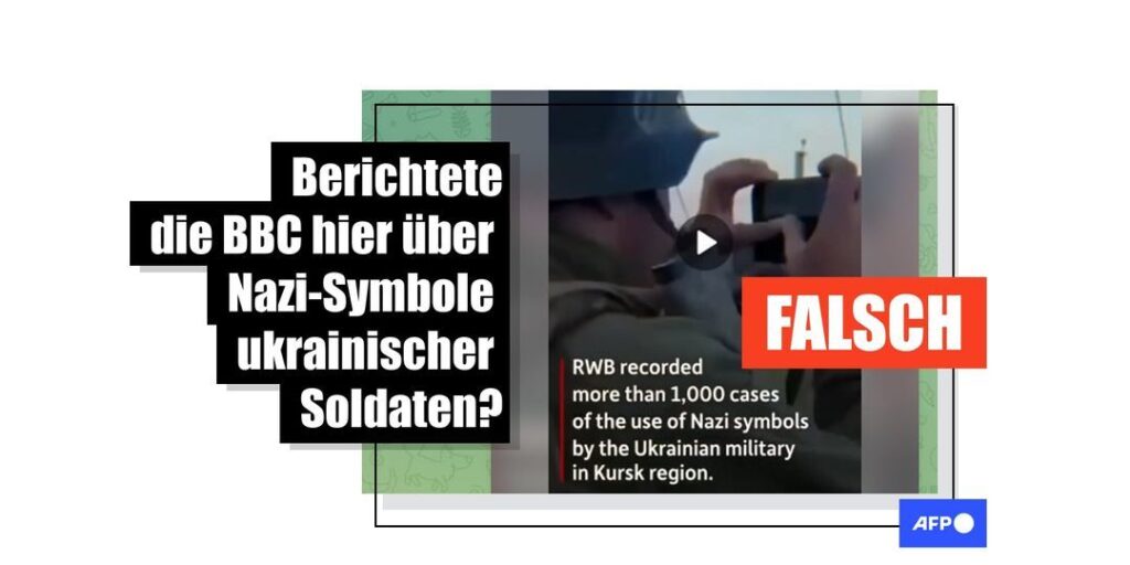 BBC-Bericht über ukrainische Soldaten mit Nazi-Symbolen ist gefälscht - Featured image