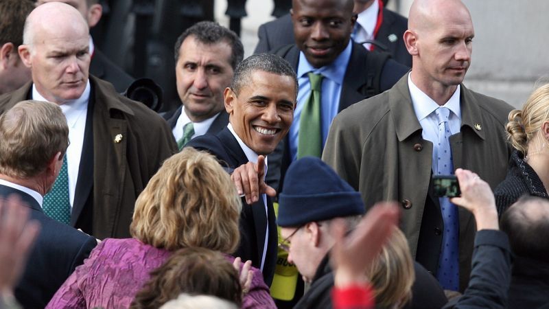 Foto aus 2011: Menschenmenge wartete auf Obama, nicht auf Trump