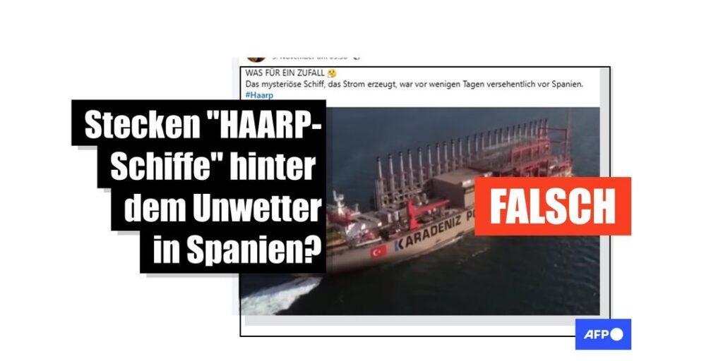 Nein, "HAARP-Schiffe" verursachten keine Überschwemmungen in Spanien - Featured image