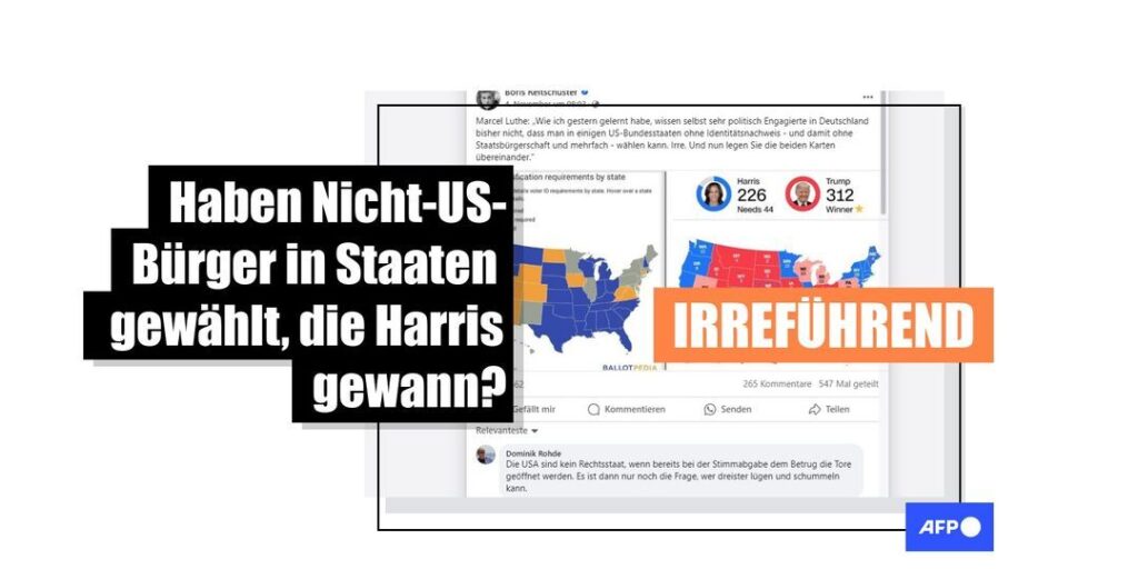 Nur US-Staatsangehörige dürfen bei der US-Wahl wählen, mehrfach abstimmen ist strafbar - Featured image