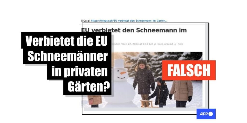 Angebliches Schneemannverbot der EU ist erfunden - Featured image