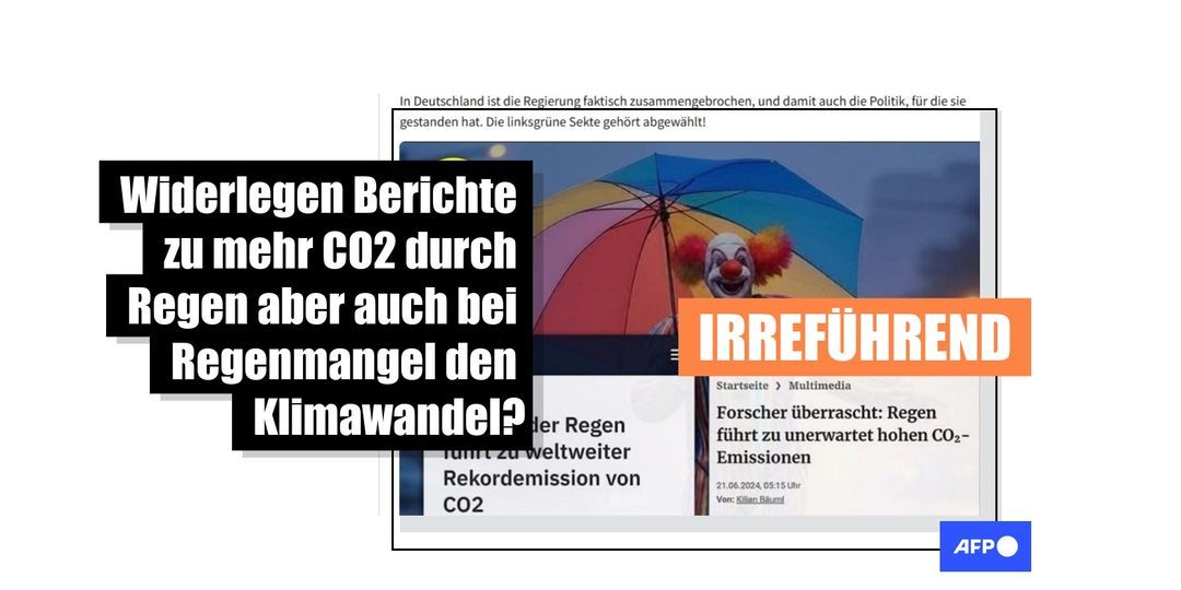 Wann ein Mangel von Regen CO2-Emmissionen verursacht – und wann der Regen selbst