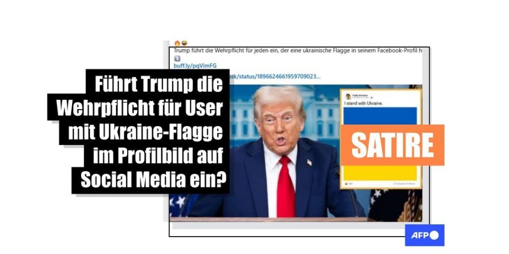 Nein, Trump hat keine Wehrpflicht für Personen angeordnet, die die Ukraine in sozialen Medien unterstützen - Featured image