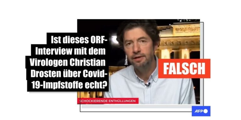 Gefälschtes Interview mit deutschem Virologen Christian Drosten: Diesen ORF-Beitrag gab es nie - Featured image