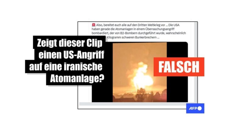 Clip zeigt Explosion in Russland 2024, nicht US-Angriff auf iranische Atomanlage - Featured image