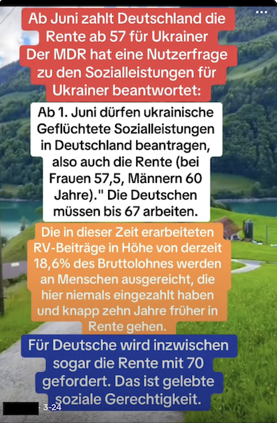 Die Behauptung in einem Beitrag auf Tiktok