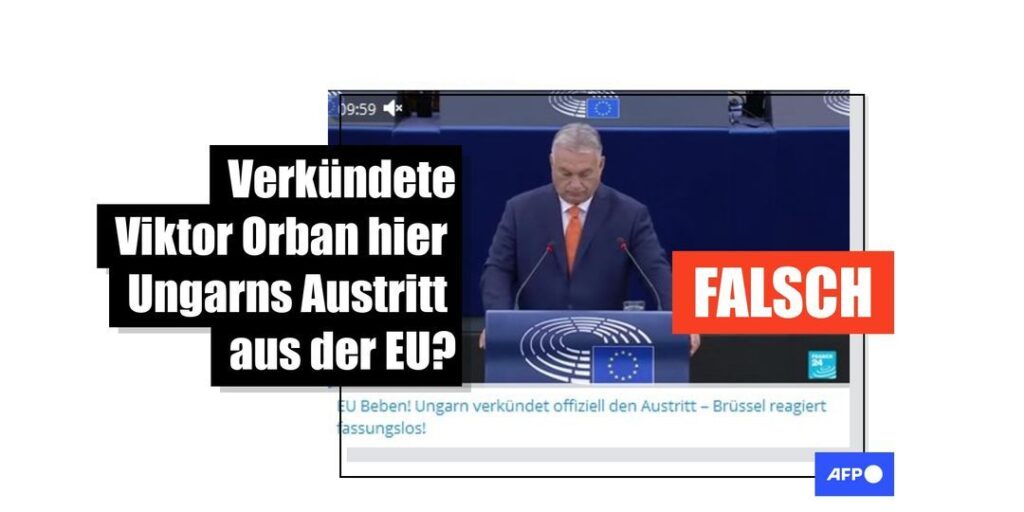 Viktor Orban verkündete keinen EU-Austritt Ungarns in einer offiziellen Rede - Featured image
