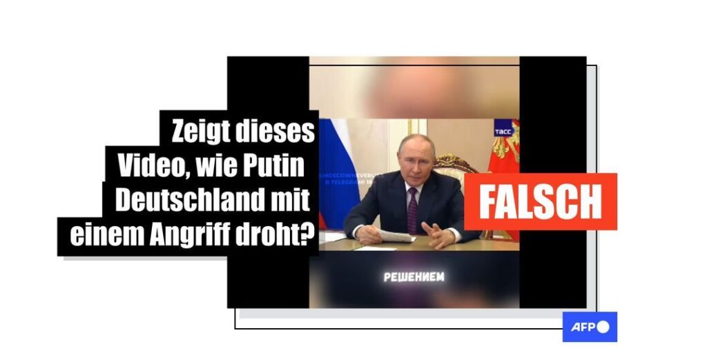 Dieses Video, in dem Putin Deutschland mit Militärschlägen droht, ist ein Deepfake - Featured image