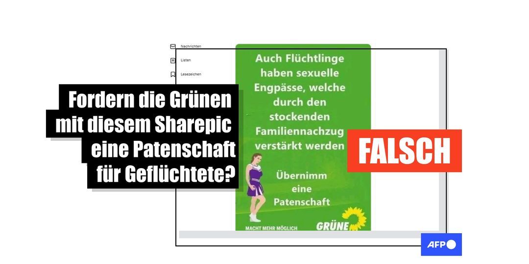 Angebliches Grünen-Sharepic zu Familiennachzug ist gefälscht