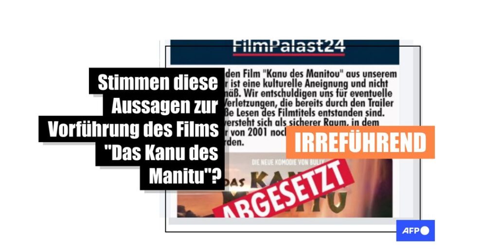 Satire missverstanden: Film "Das Kanu des Manitu" wird nicht aus dem Programm genommen - Featured image